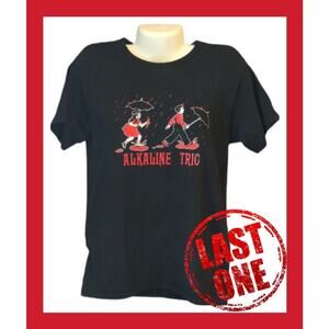 VTG RARE Alkaline Trio Band Tee T-shirt Play In Blood Goth Alt Punk Rock Mens S